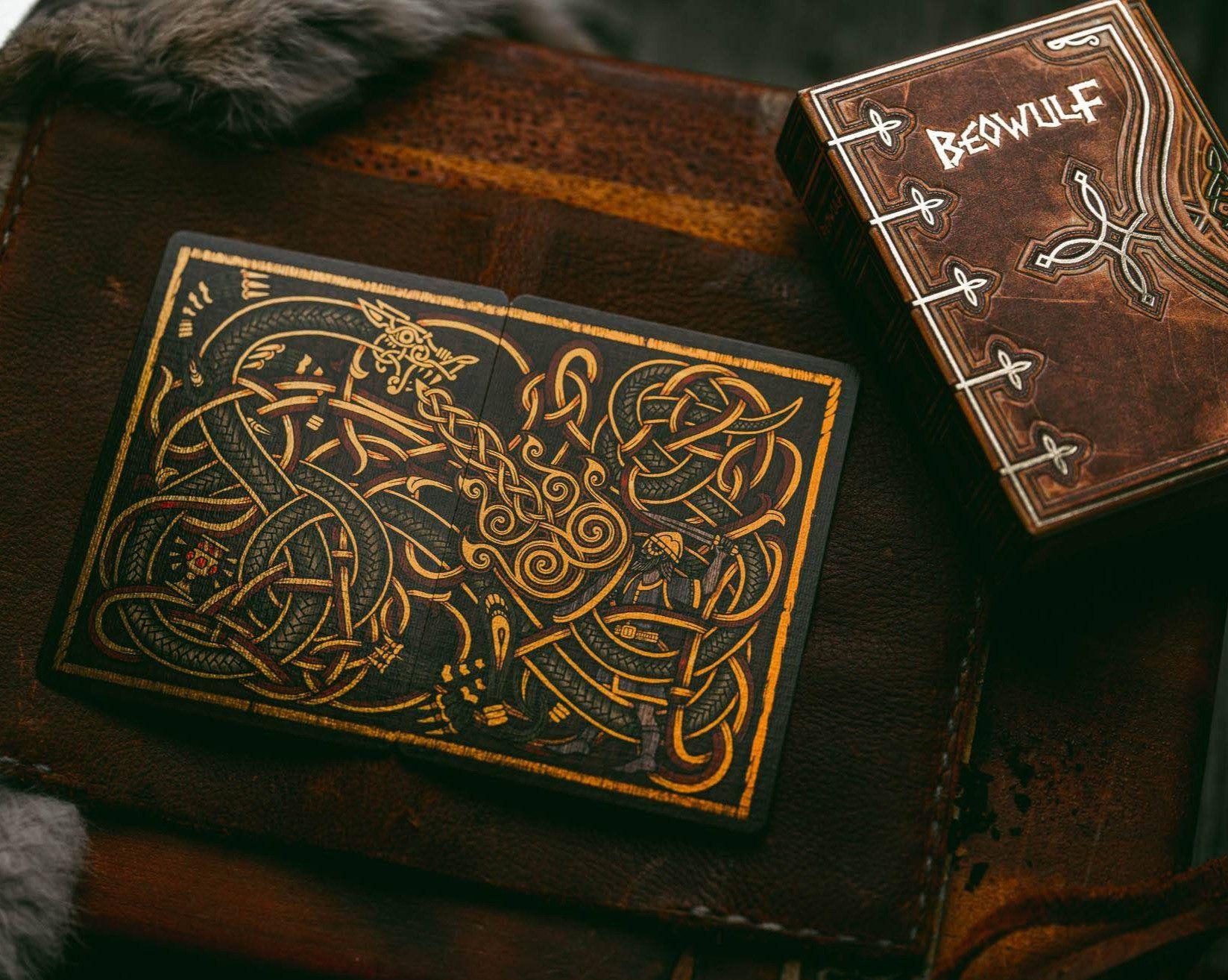 Beowulf Playing Cards - Premium Viking-Themed Deck for Poker, Magic Tricks & Collectors | Perfect for Game Nights, Gifts & Cardistry