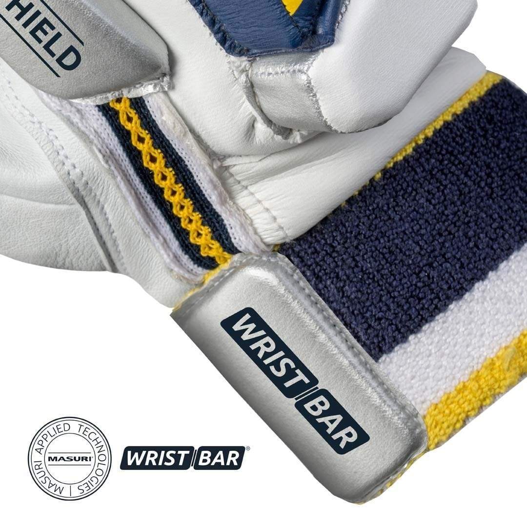 Masuri E Line Pro Cricket Batting Gloves - Premium Leather Protection for Cricket Players - Perfect for Practice & Matches
