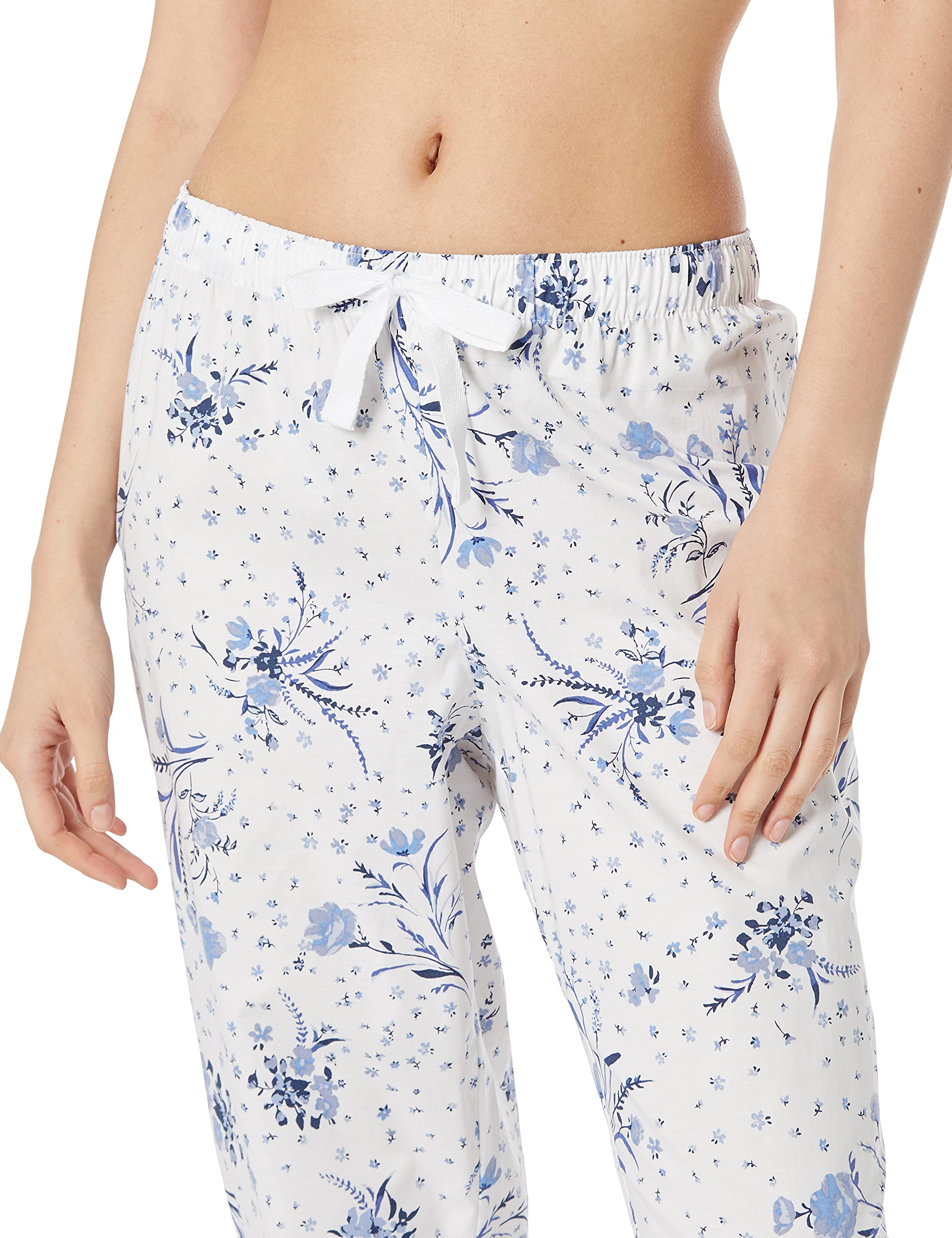 Amazon Essentials Women's Poplin Sleep Pants - Soft & Breathable Lounge Pajama Bottoms for Comfortable Nightwear & Relaxing at Home
