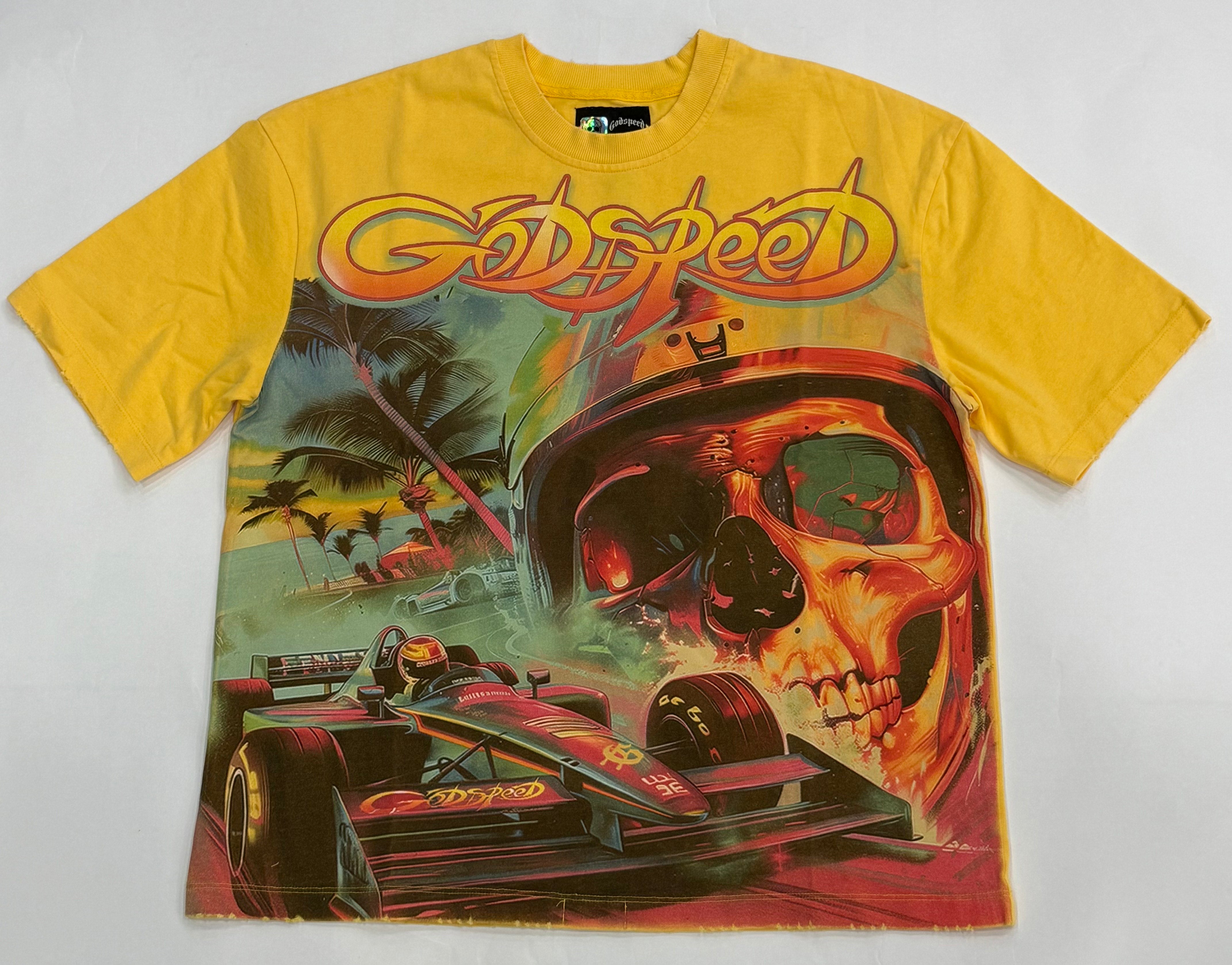 GODSPEED F1 Dreams Racing Jacket (Yellow) - High Performance Motorsport Apparel for Formula 1 Fans & Racing Enthusiasts - Perfect for Track Days, Car Shows, and Motorsport Events