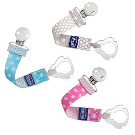 Chicco Universal Pacifier Clip - Secure & Stylish Baby Pacifier Holder for Strollers, Car Seats & Diaper Bags - BPA-Free & Adjustable - Perfect for Travel & On-the-Go Parents
