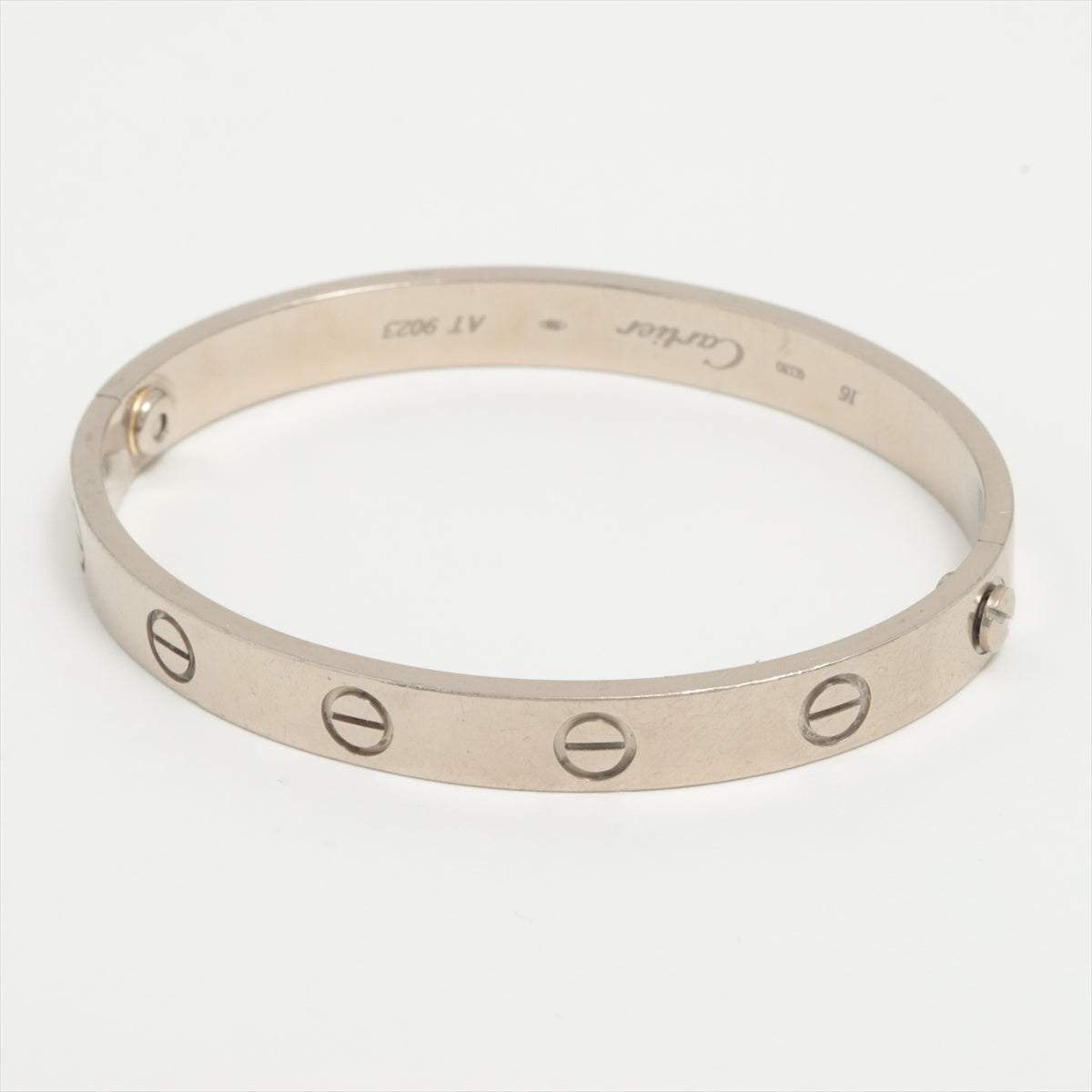 Cartier Love Bracelet 16 - 18K White Gold with Classic Screw System - Perfect for Anniversaries, Weddings & Special Occasions
