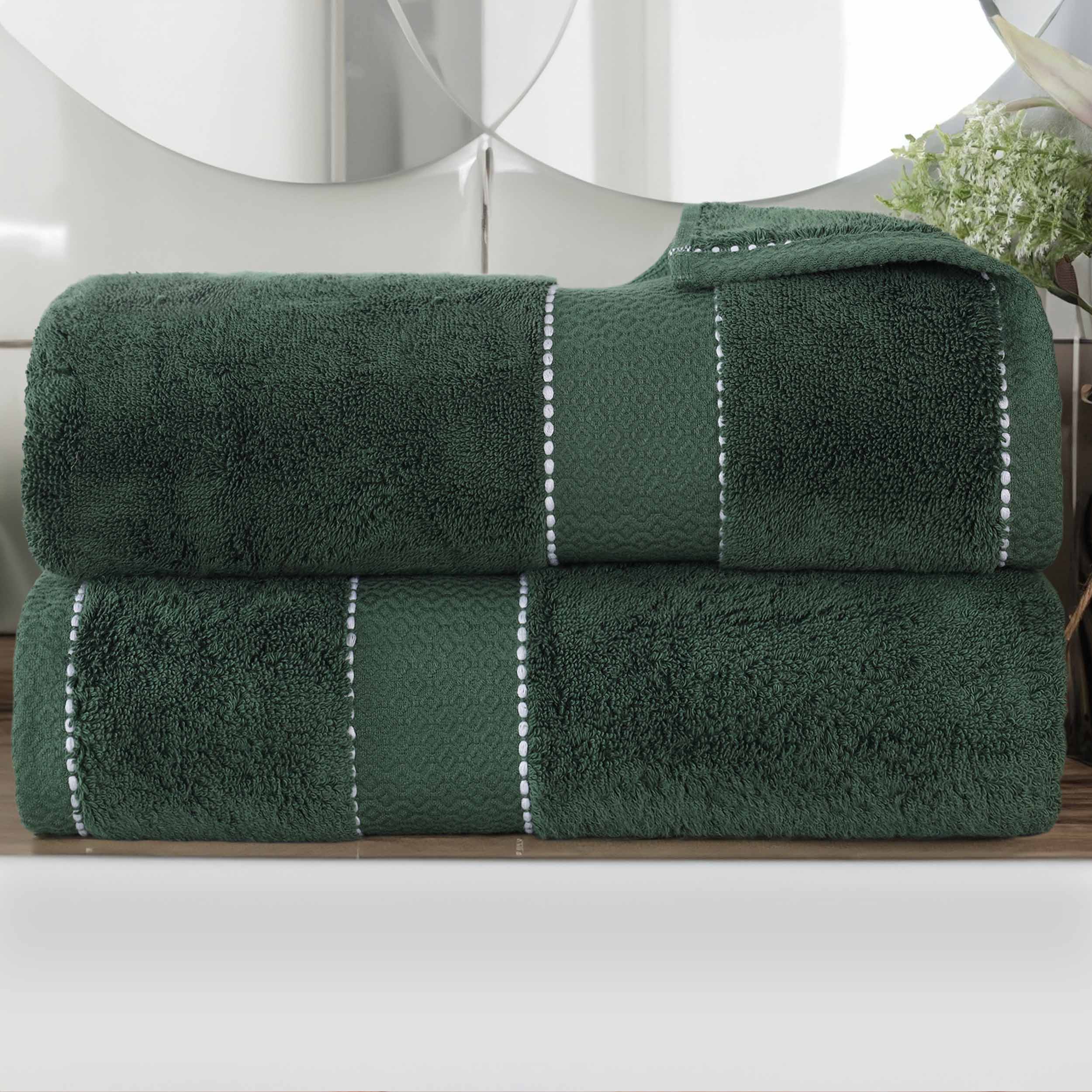 Premium Egyptian Giza Cotton Bath Towel Set of 2 - Ultra Absorbent & Soft Luxury Bath Sheets for Spa, Hotel & Home Use - Made in Egypt with Long-Staple Cotton