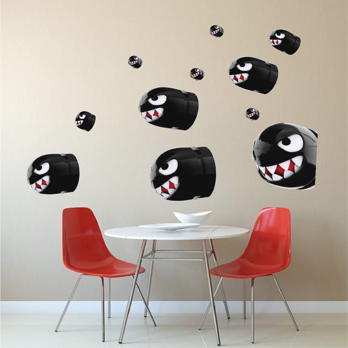 Video Game Bullet Wall Stickers - Removable Gamer Decals for Kids Room, Game Room & Nursery Decor, Console Wall Art for Gaming Enthusiasts