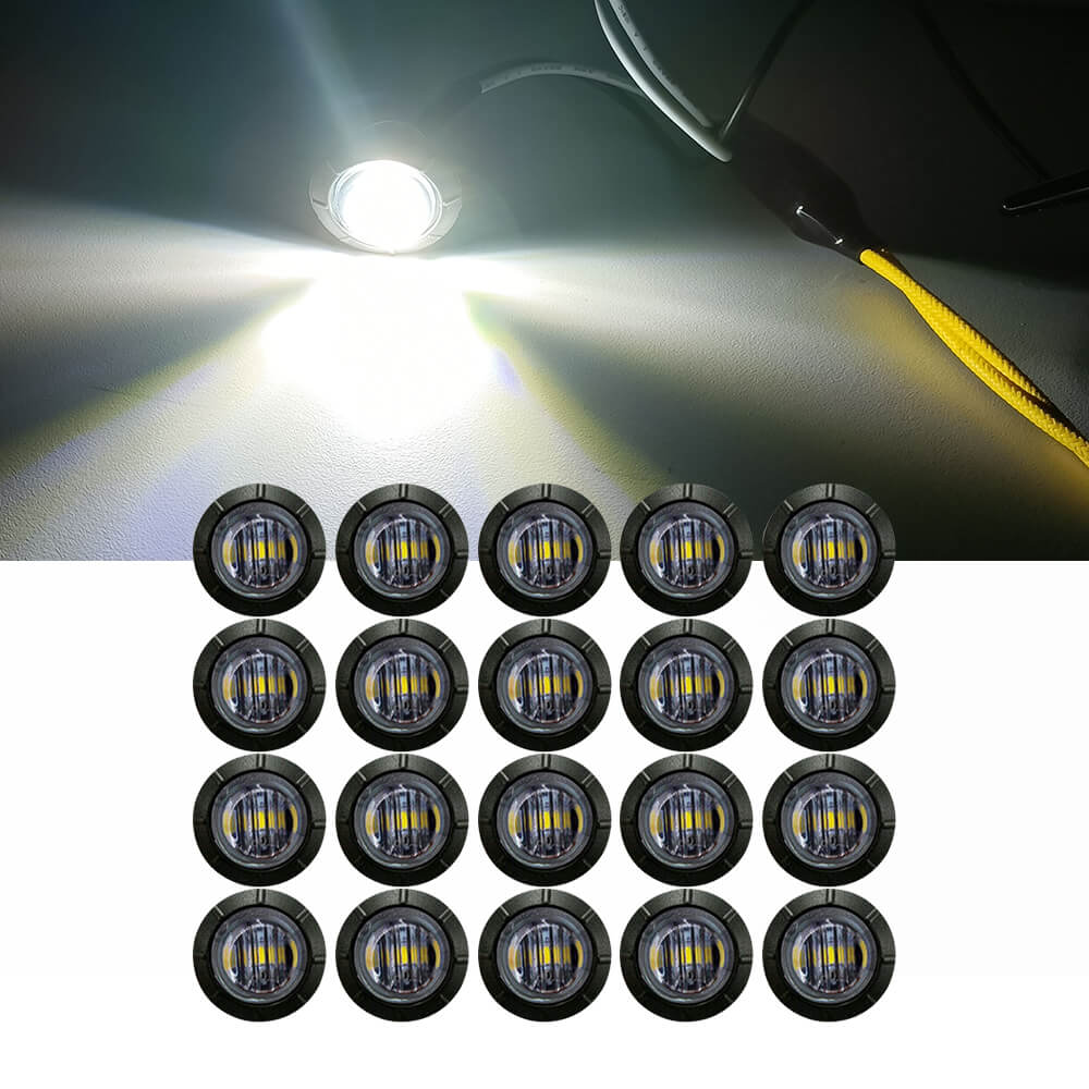 White Side Marker Lights