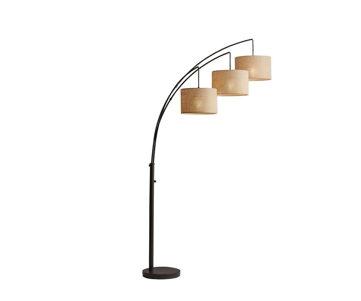 Modern LED Arc Floor Lamp with Adjustable Height - Perfect for Living Room, Bedroom, or Office Reading Light