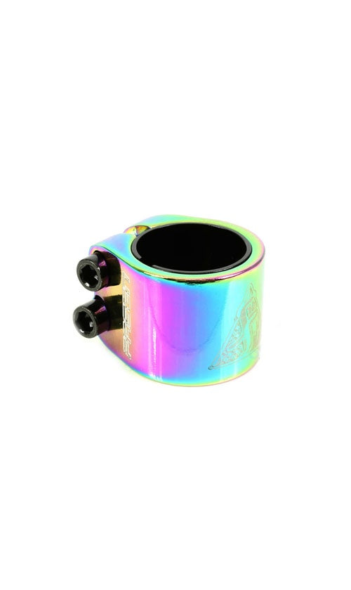 Fasen 2 Bolt Clamp Oil Slick - Heavy Duty Hose Clamp for Automotive, Marine & Industrial Use - Perfect for Fuel Lines, Coolant Hoses & Air Ducts