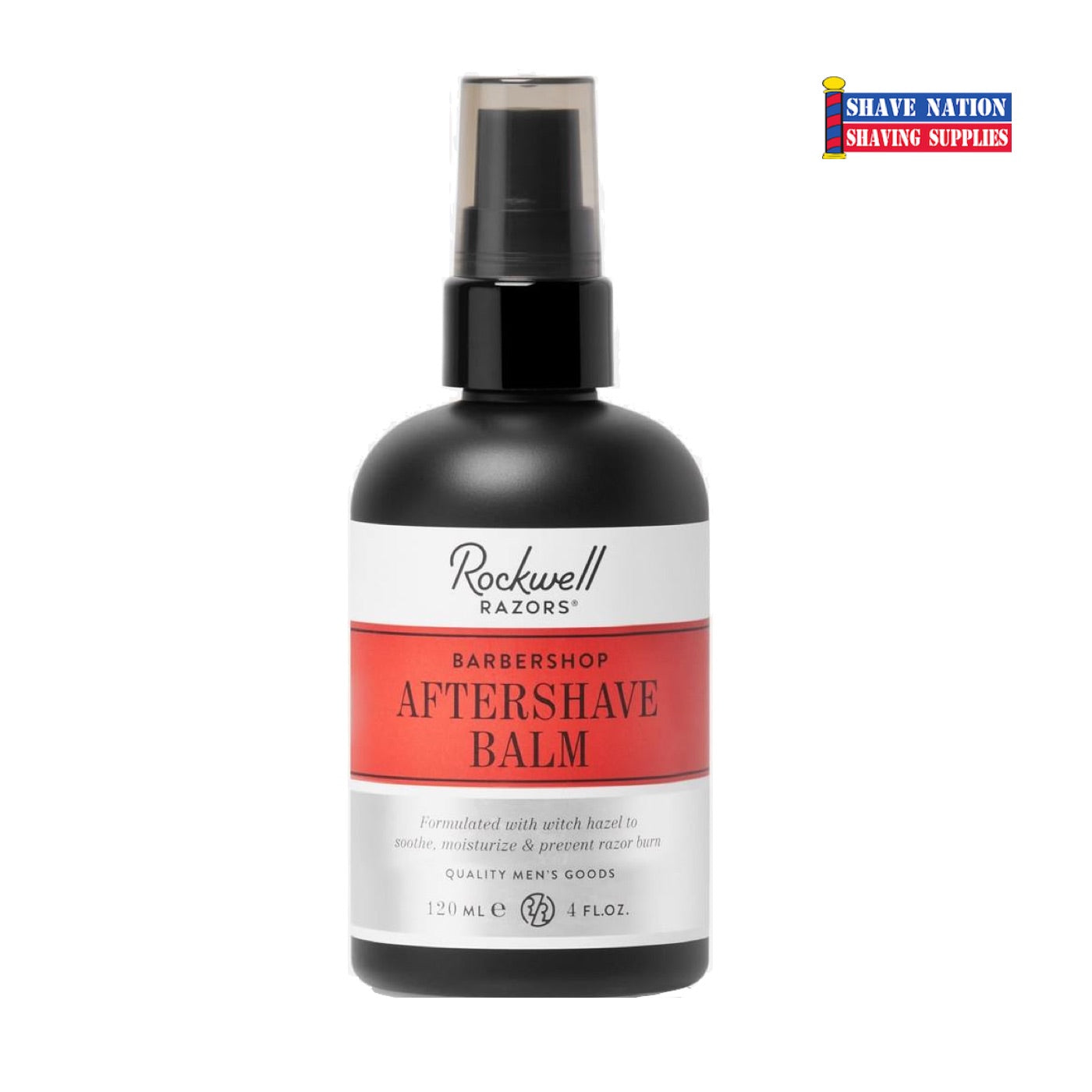 Rockwell AfterShave Balm for Men - Barber Shop Scent - Soothing Post Shave Moisturizer with Aloe Vera - Perfect for Daily Shaving Routine & Gift for Grooming Enthusiasts