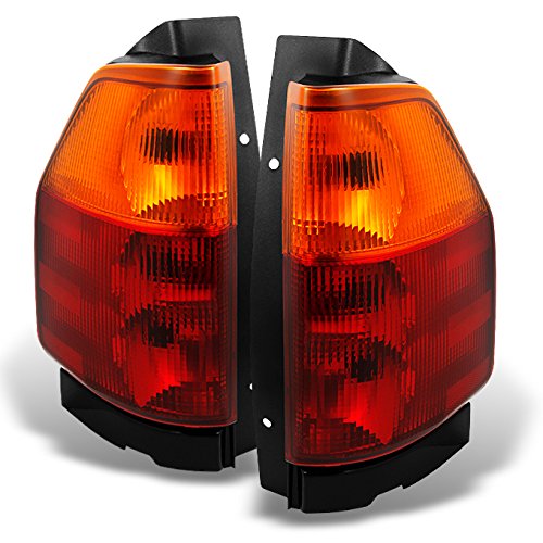 AKKON Red Clear Tail Lights for GMC Envoy - Complete Left & Right Brake Light Replacement Set | Perfect for Upgrades, Repairs & Nighttime Safety Driving