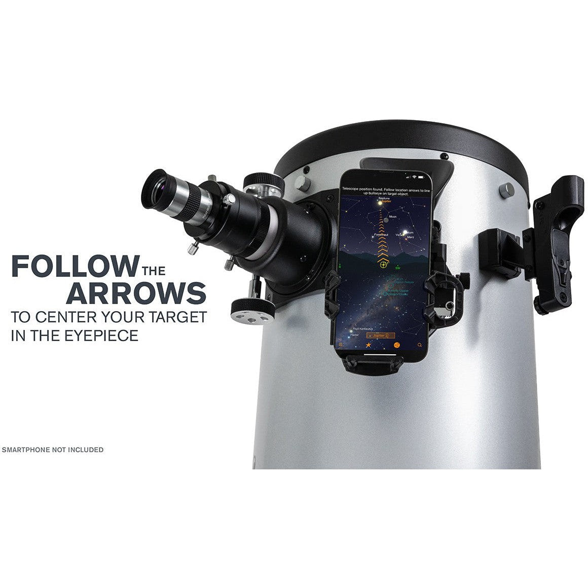 StarSense Explorer 10 Smartphone App Enabled Dobsonian Telescope for Astronomy Beginners - Stargazing, Moon Observation & Celestial Viewing
