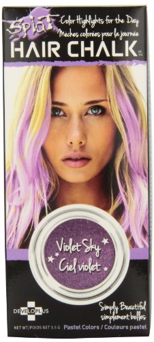 Vibrant Splat Purple Hair Chalk - Temporary Violet Sky Color for Kids & Adults | Perfect for Halloween, Cosplay, Parties & Festivals