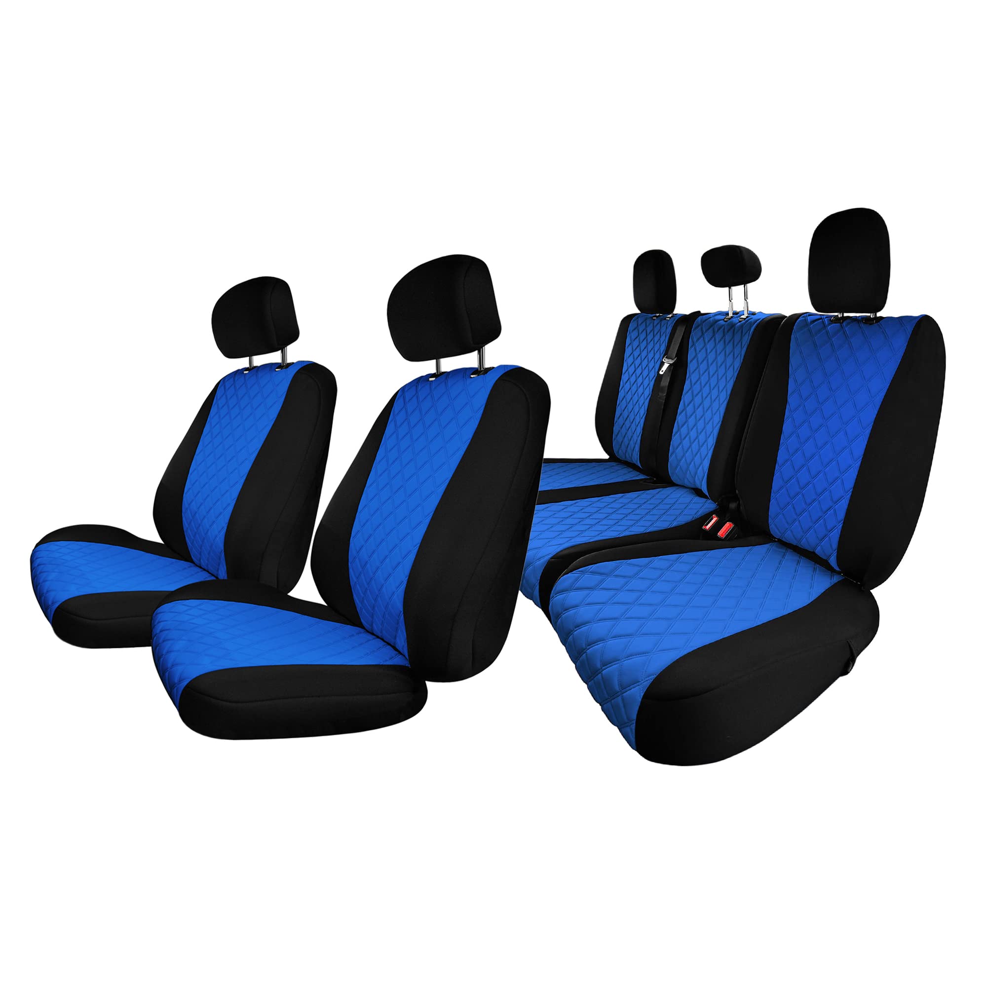 Custom Fit Neosupreme Seat Covers for Ford F150 XLT/Lariat/Raptor (2021-2023) - Water Resistant Neoprene Car Seat Covers with Blue Interior Accessories | Perfect for Off-Roading, Daily Commuting & Truck Protection