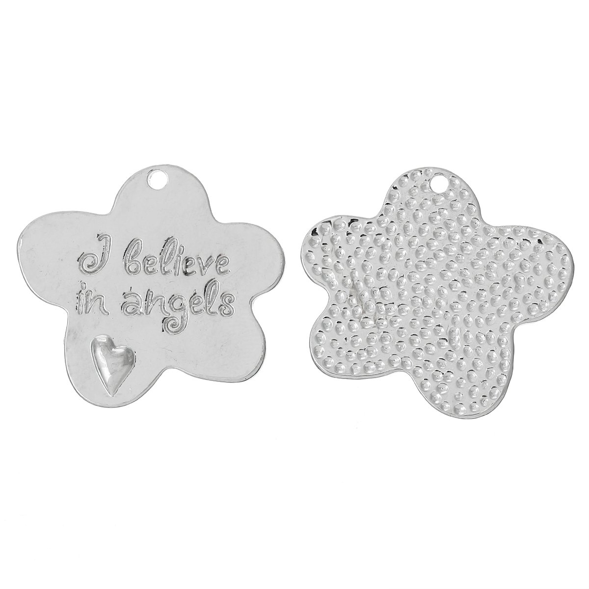 Sexy Sparkles I Believe in Angels Charm Pendant Necklace - Elegant Jewelry Gift for Women, Birthday, Anniversary & Special Occasions