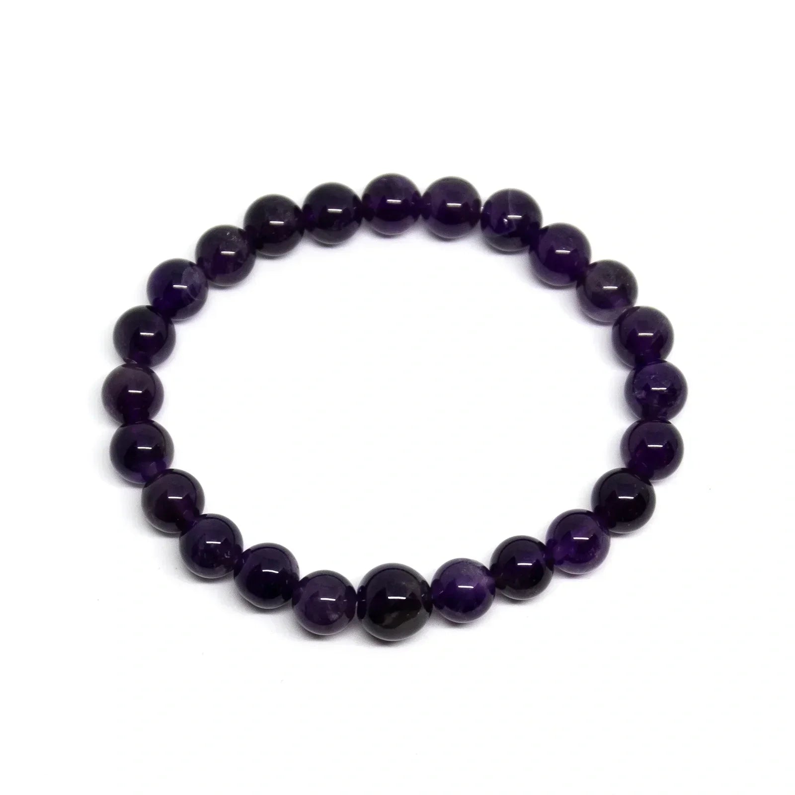 Amethyst Beaded Bracelet for Women - 4mm Wrist Mala Beads - Adjustable for Small Wrists - Meditation, Yoga & Spiritual Healing Jewelry - Perfect Gift for Mindfulness Practice