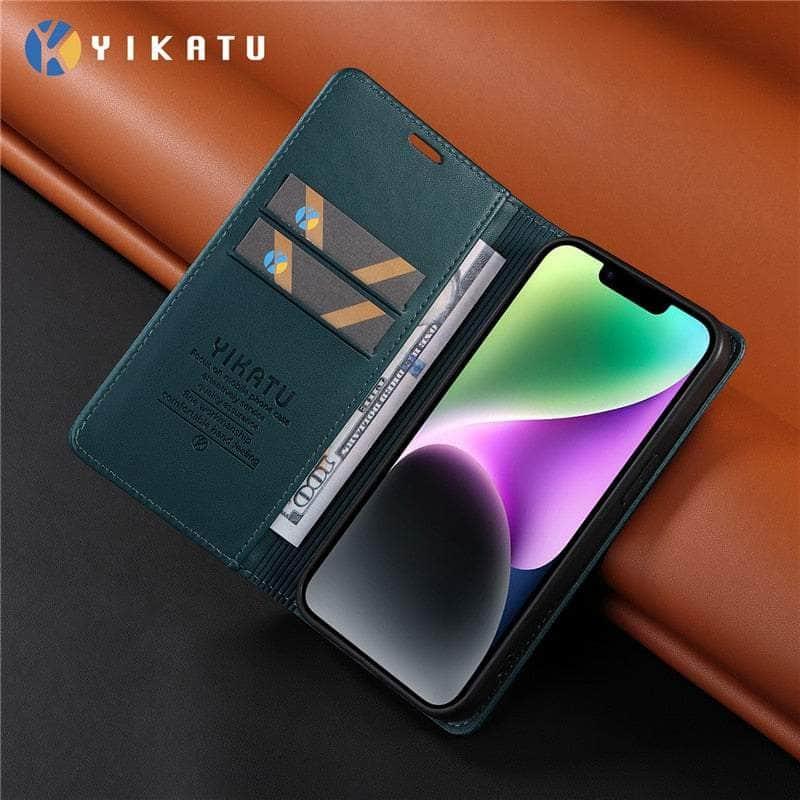 Samsung Galaxy A24 Flip Vegan Leather Phone Case - Slim Protective Cover for Everyday Use & Travel
