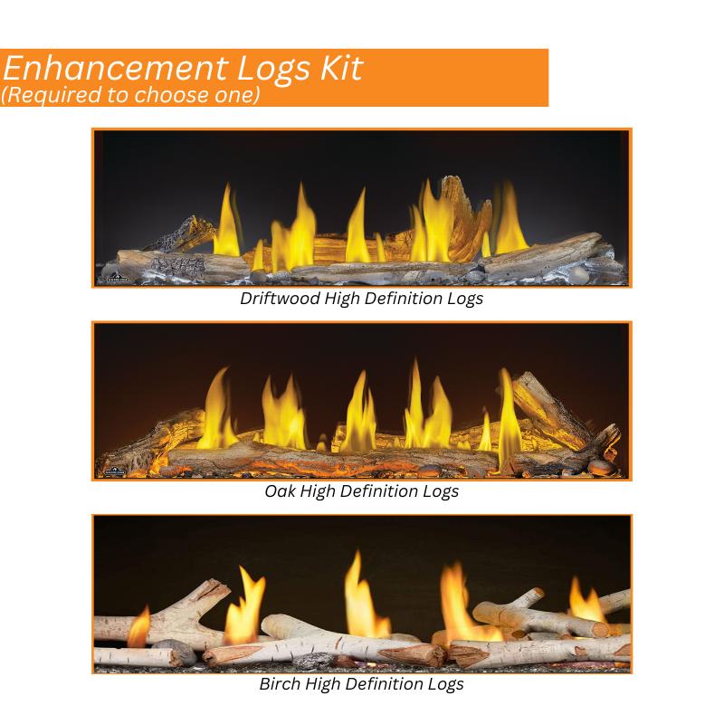 Napoleon TLV62N Tall Vector 62 Linear Direct Vent Gas Fireplace - Modern Heating for Living Rooms & Patios
