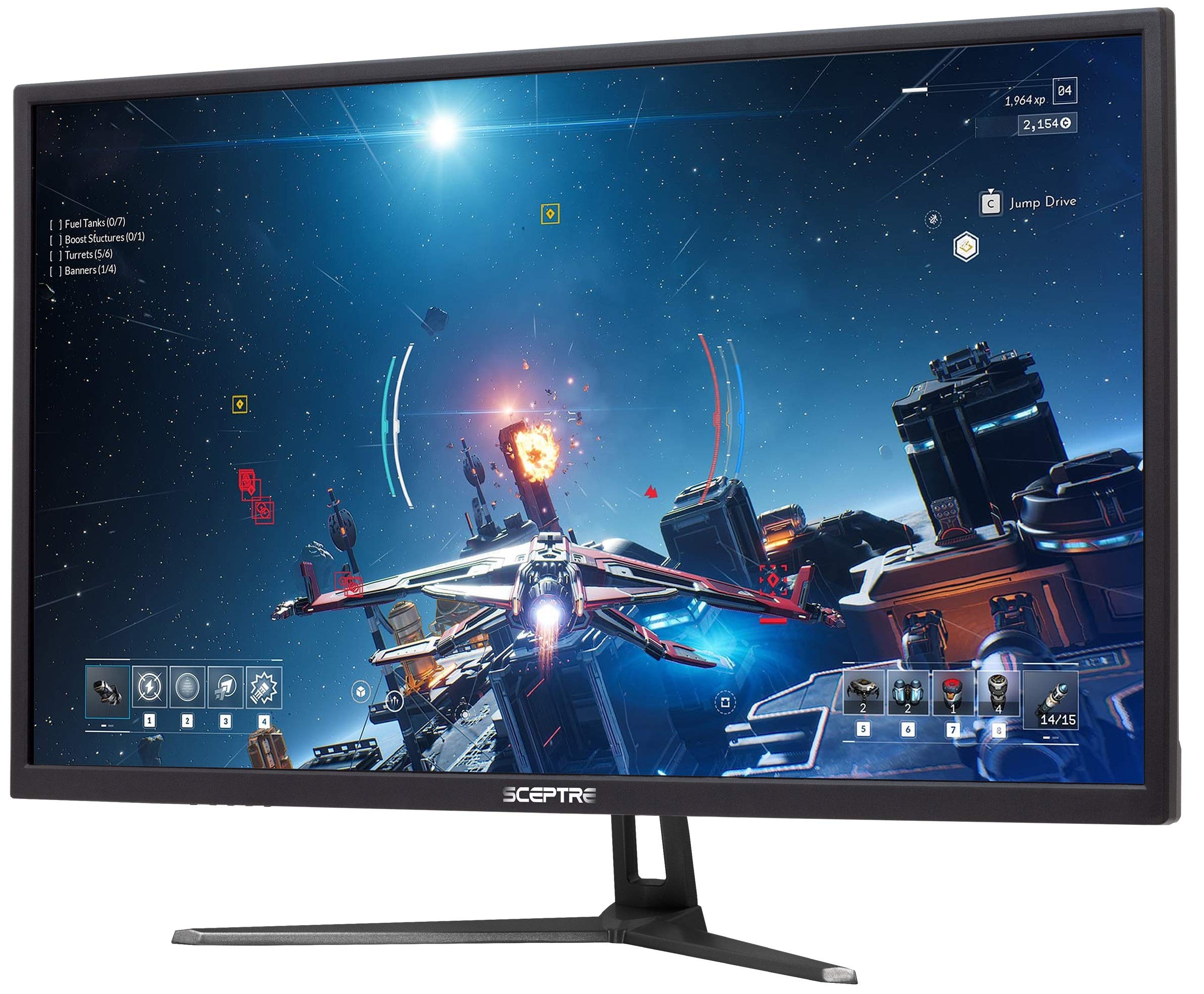 Sceptre 32-inch QHD 1440p LED Monitor - 2560x1440 Resolution, 85Hz Refresh Rate, HDMI & DisplayPort, Built-in Speakers, Blue Light Filter (Machine Black) - Ideal for Gaming, Office Work, and Home Entertainment