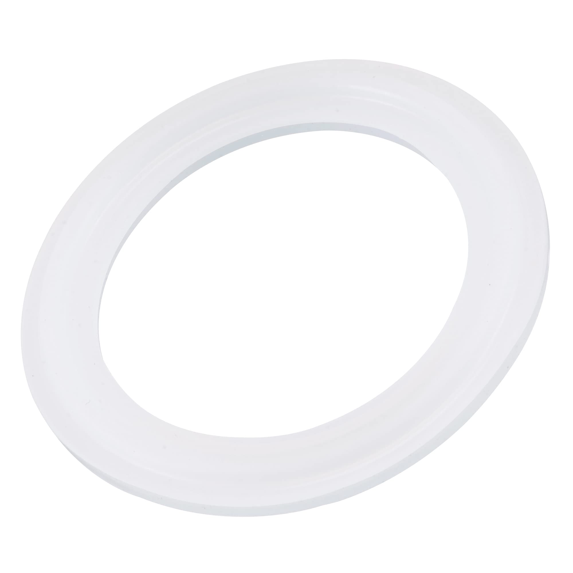 High-Quality 2 Inch Silicone Rubber Gasket - Industrial Flange O-Ring for Clamp Connections (White) - Perfect for Plumbing, HVAC, and Food Processing Equipment
