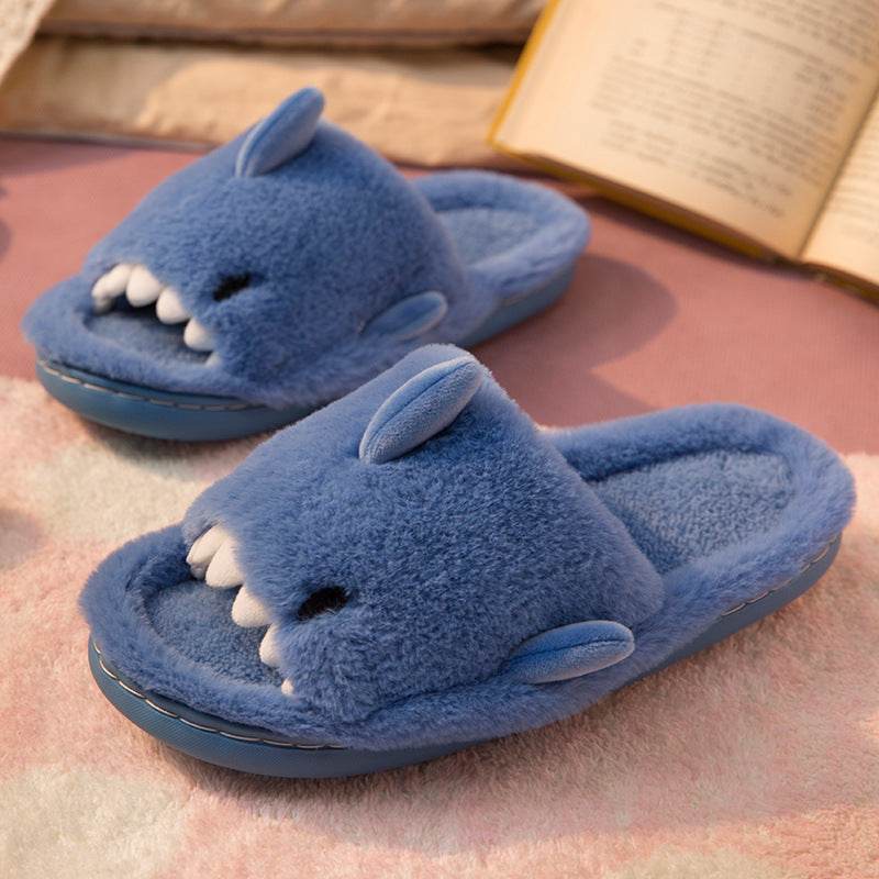 Comfy Plush Shark Slippers for Women & Men - Soft Fuzzy House Shoes with Non-Slip Sole - Perfect for Indoor, Lounge Wear & Gifts
