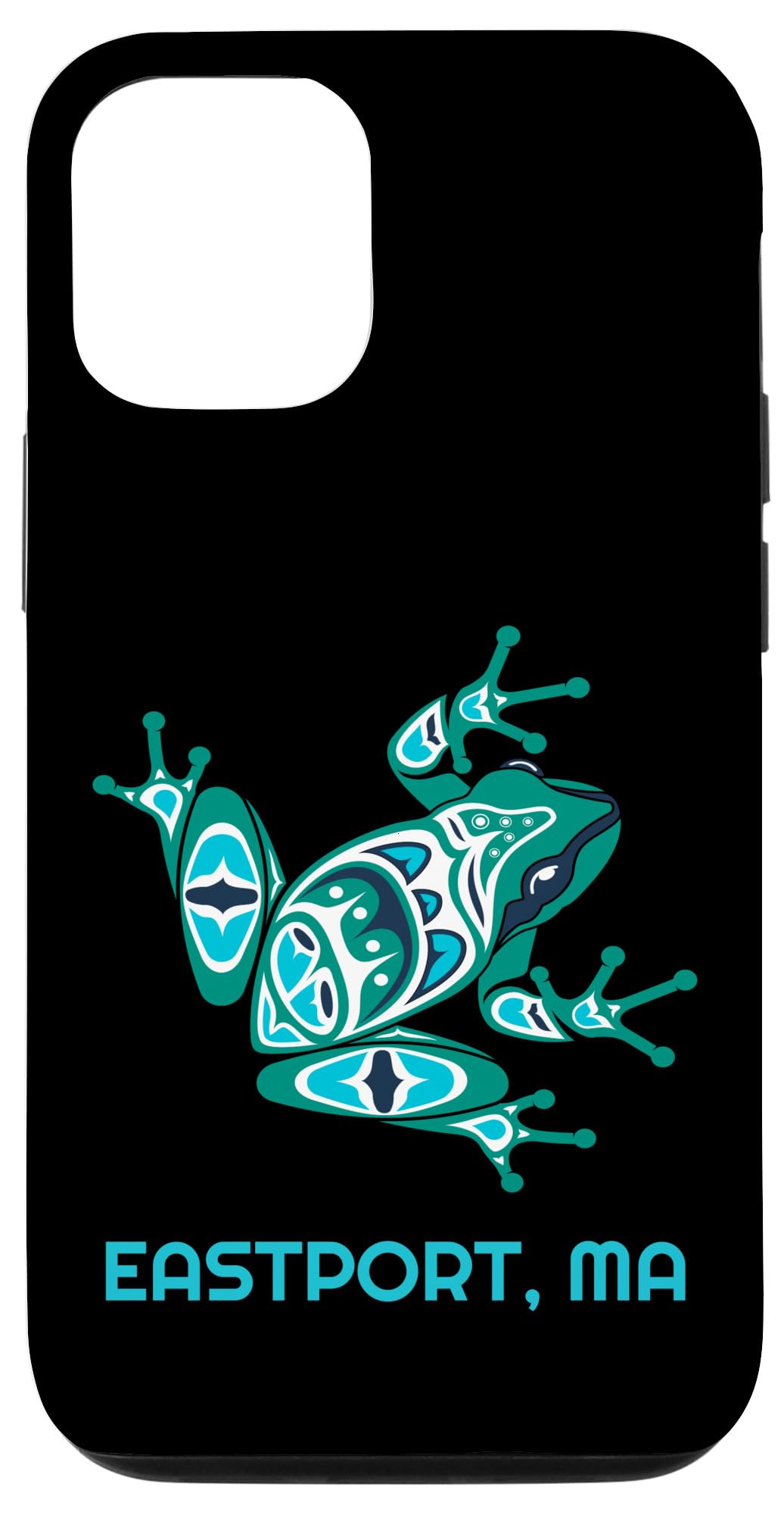 Premium iPhone 12/12 Pro Case with Authentic Native American Frog Tribal Art - Durable Protective Cover for iPhone 12 & 12 Pro - Perfect for Nature Lovers & Cultural Enthusiasts