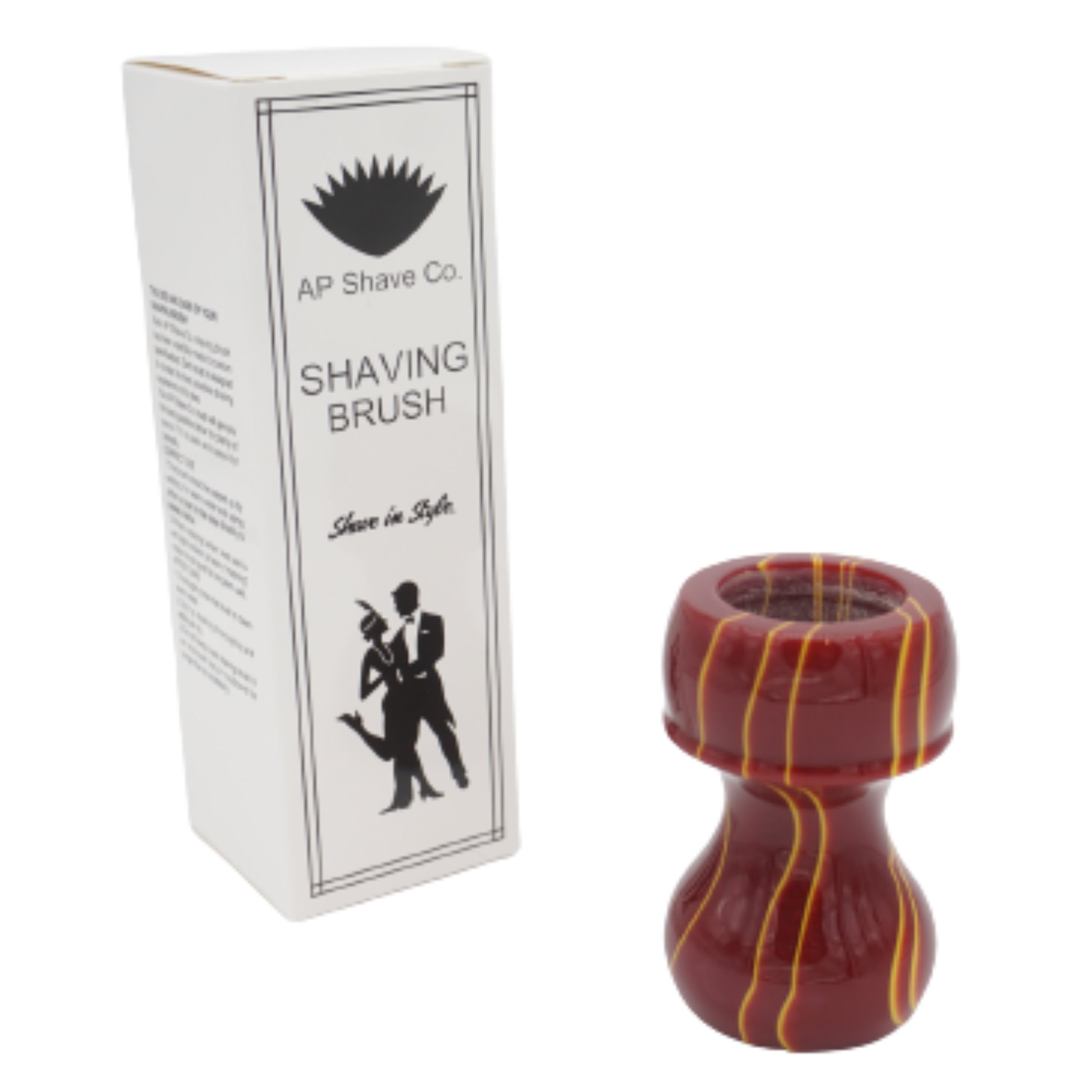 Premium Handcrafted Infrared Shaving Brush Handle - Fits 24mm & 26mm Knots - Perfect for Wet Shaving & Grooming Gifts for Men