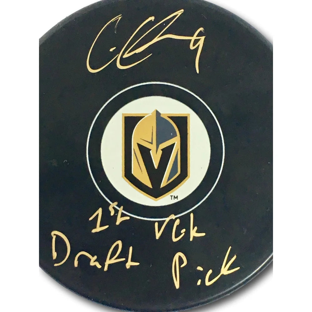 Authentic Cody Glass Signed Vegas Golden Knights Puck with #1 Inscription - Includes Display Case & JSA COA | Perfect for NHL Collectors, Hockey Fans & Sports Memorabilia Enthusiasts
