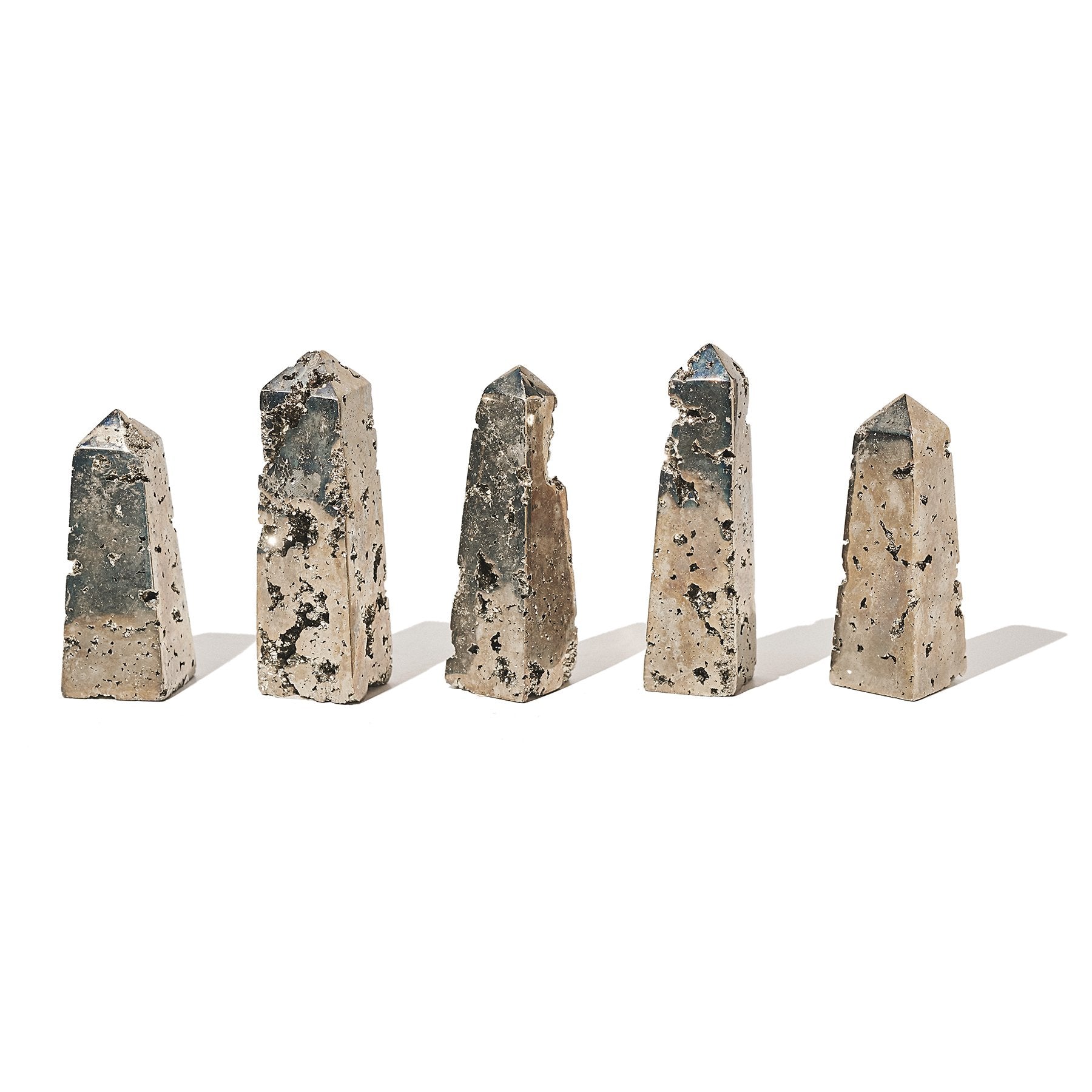 Natural Pyrite Tower - Healing Crystal for Home & Office Decor, Feng Shui, Meditation & Energy Balancing | Perfect for Spiritual Growth, Stress Relief & Positive Vibes