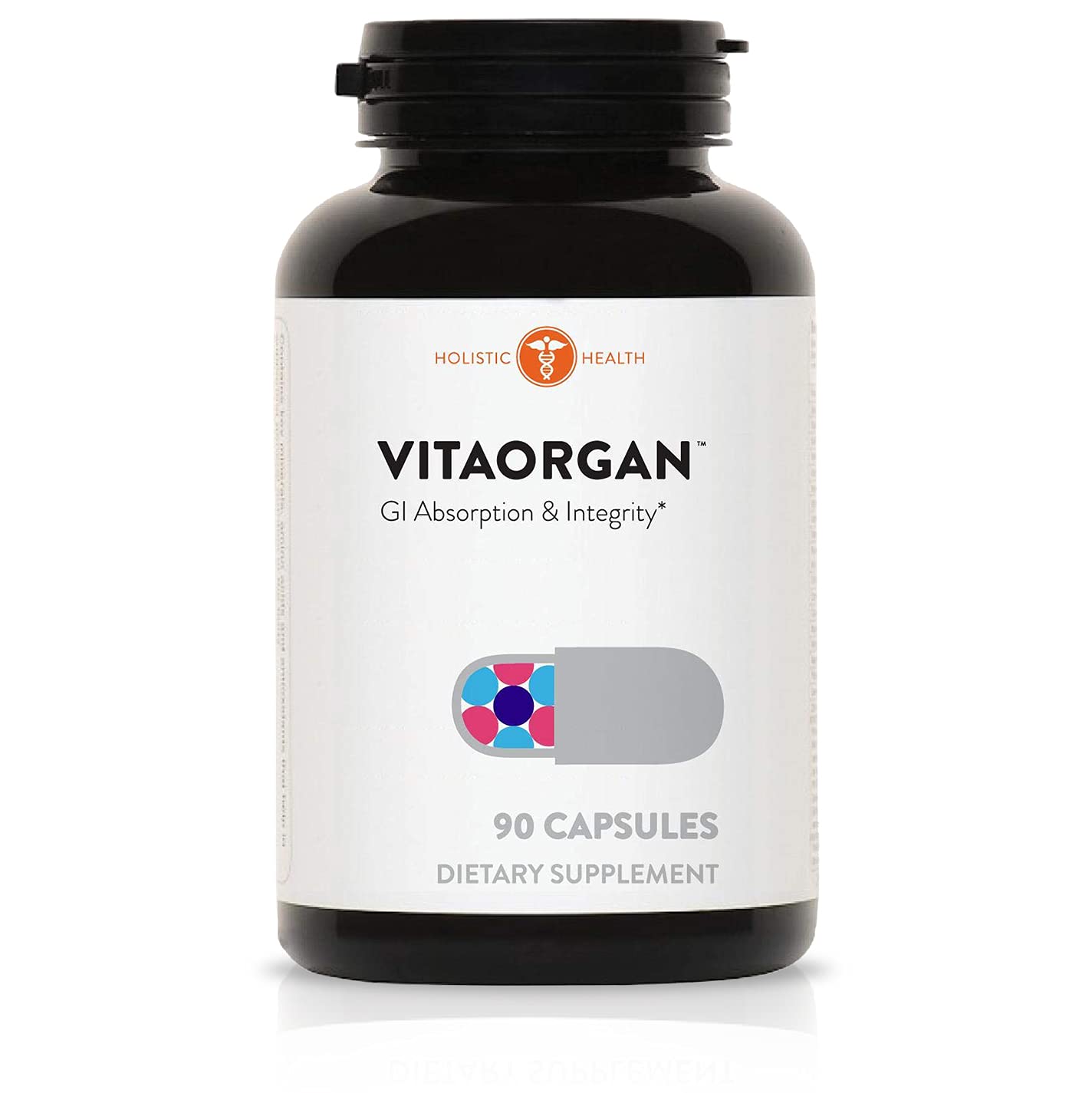 VITAORGAN Holistic Health GI Absorption & Digestion Supplement - Supports Healthy Gut, Optimal Nutrient Absorption & Balanced pH - 90 Capsules for Digestive Wellness & Immune Support - Perfect for Daily Gut Health Maintenance & Digestive Comfort