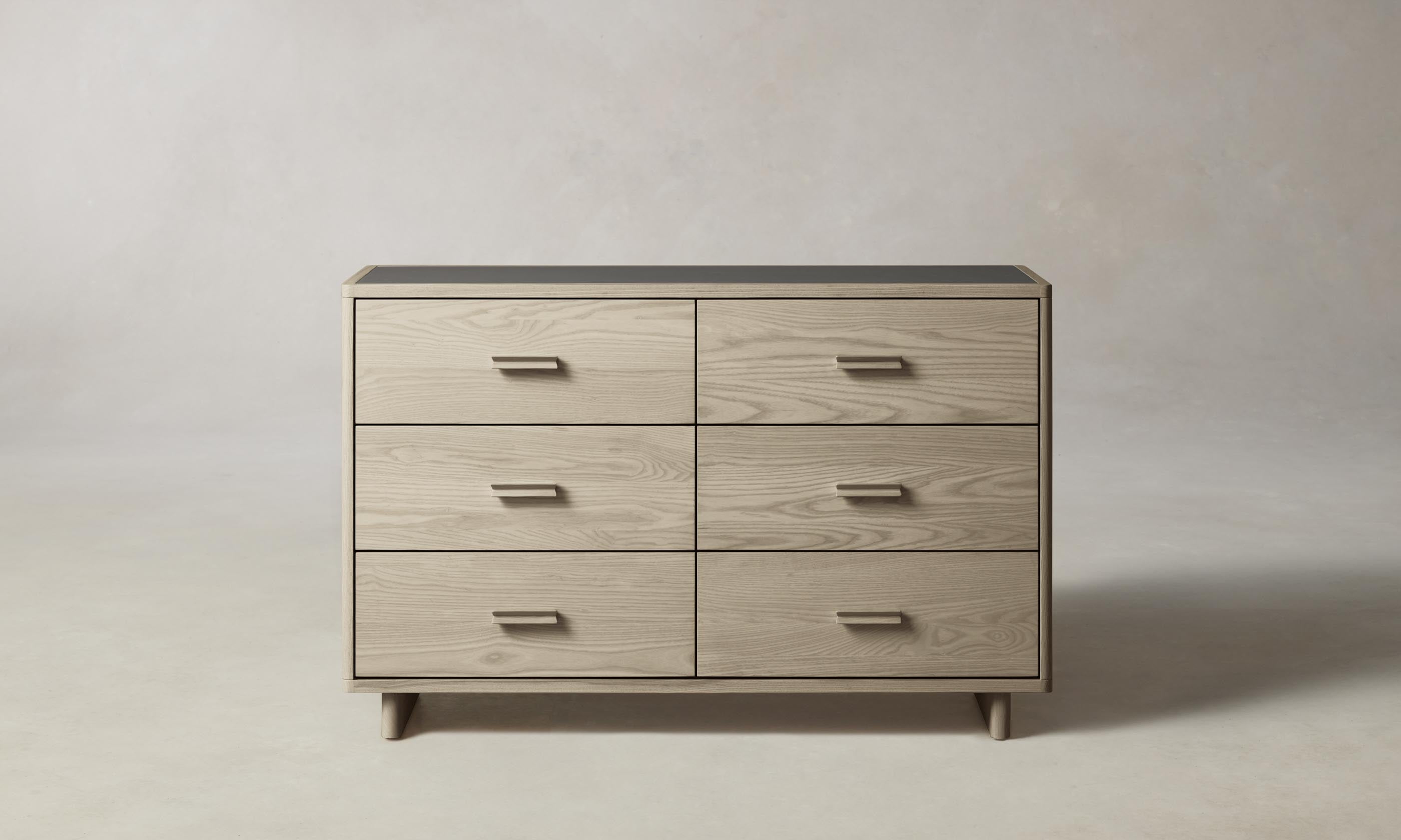 Clinton 6-Drawer Wooden Dresser - Solid Wood Bedroom Storage Chest for Clothes & Accessories | Perfect for Master Bedroom, Guest Room & Dorm Organization