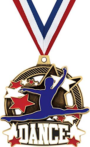 Custom Male Dance Medals - 2 1/4