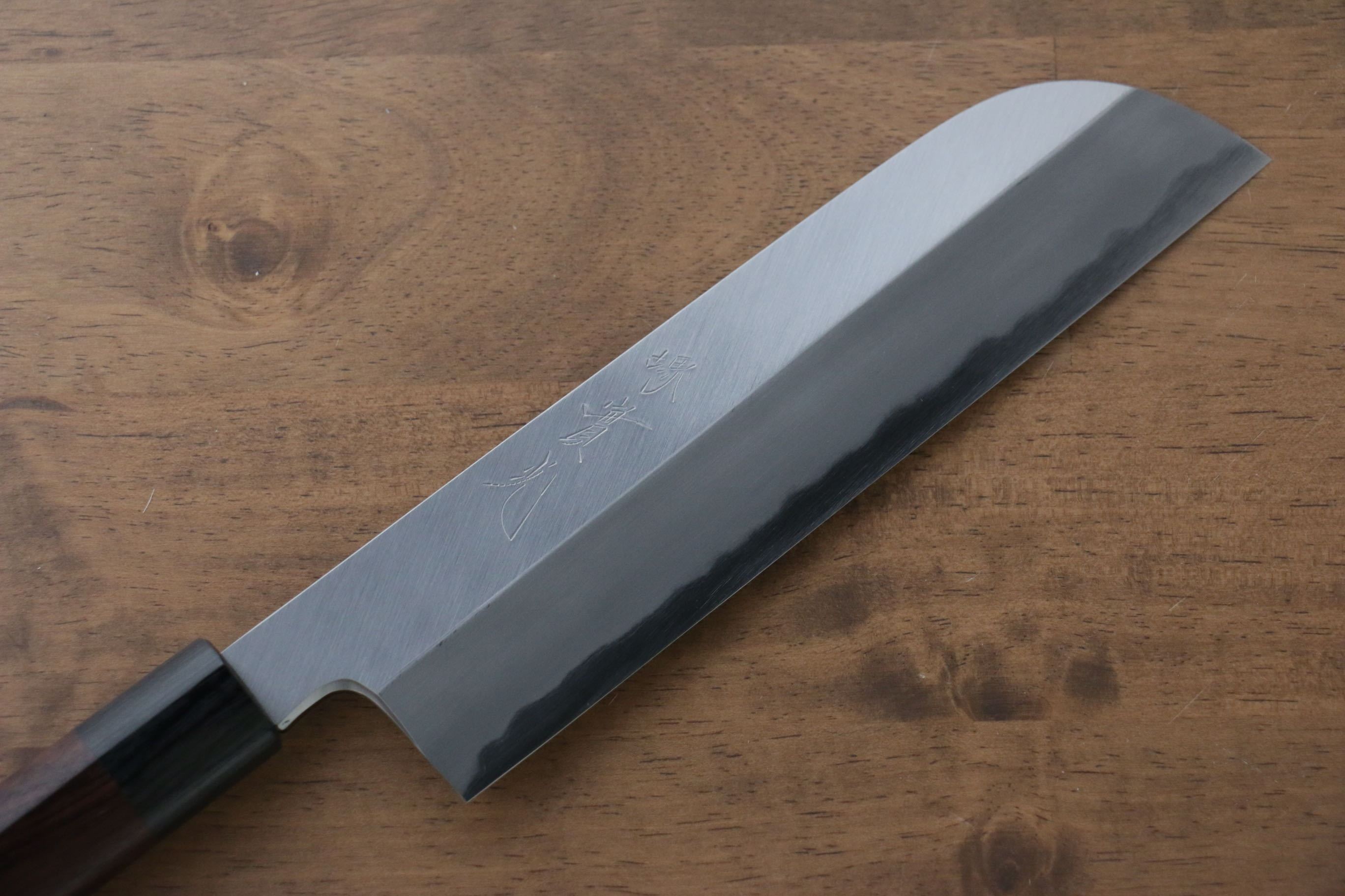Premium Jikko White Steel No.2 Kamagata Usuba 210mm Japanese Chef Knife with Ebony Handle - Perfect for Sushi, Vegetables & Precision Cutting