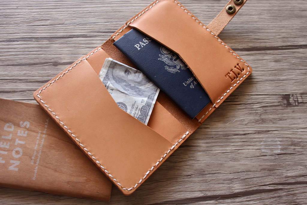 Premium Custom Leather Passport Holder - Personalized Travel Wallet Sleeve for Men & Women | RFID Blocking Protection | Perfect for International Travel, Business Trips & Vacation Accessories