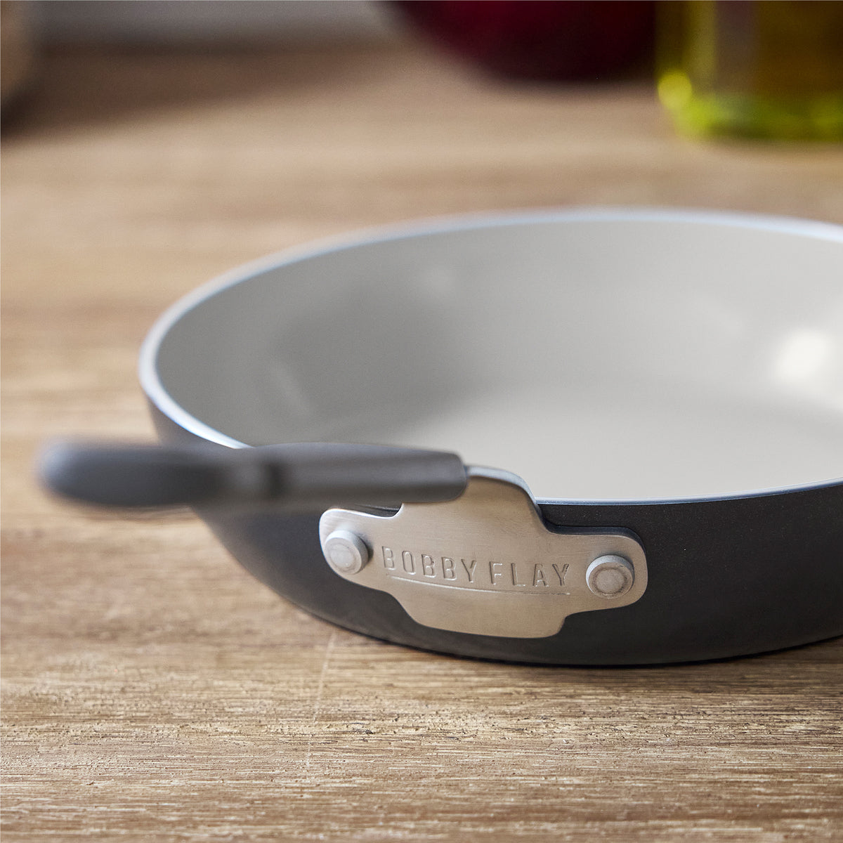 Bobby Flay by GreenPan Professional Ceramic Nonstick 8-Inch Frypan | Graphite Coating | Healthy Cooking | Oven & Dishwasher Safe | Perfect for Eggs, Pancakes & Sauteing