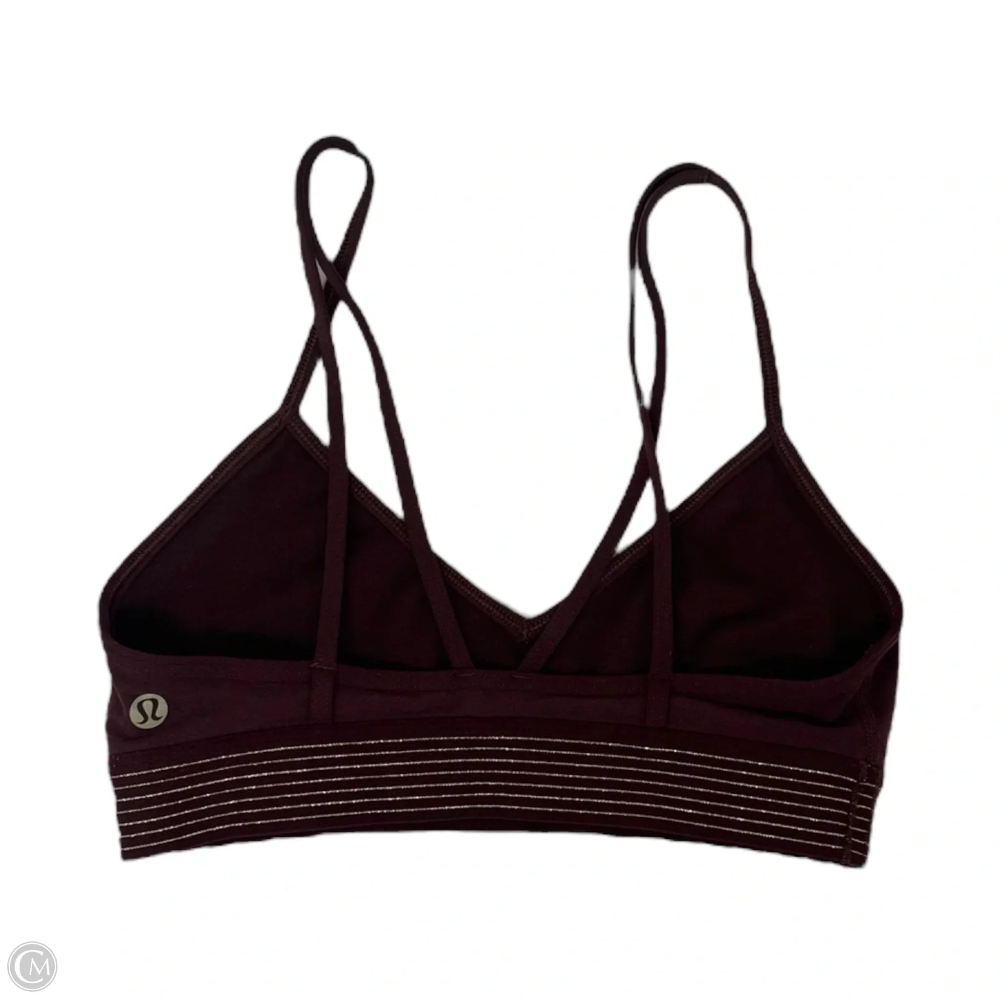 Lululemon Women's Red Athletic Sports Bra Size S - High Support Workout Top for Running, Yoga & Gym