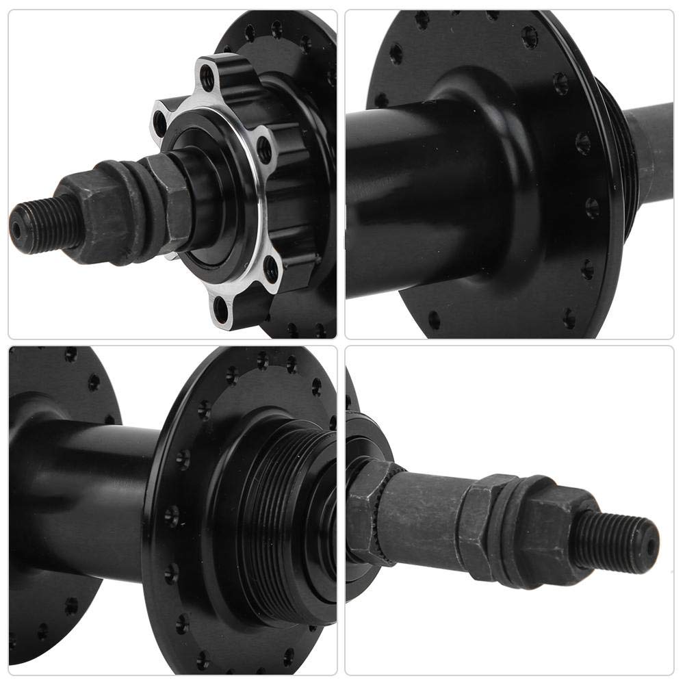 Aluminum Alloy Mountain Bike Hub Axle Replacement Kit - Short Bearing Fittings for MTB Cycling | Durable Bike Hub Shiner for Trail Riding & Commuting