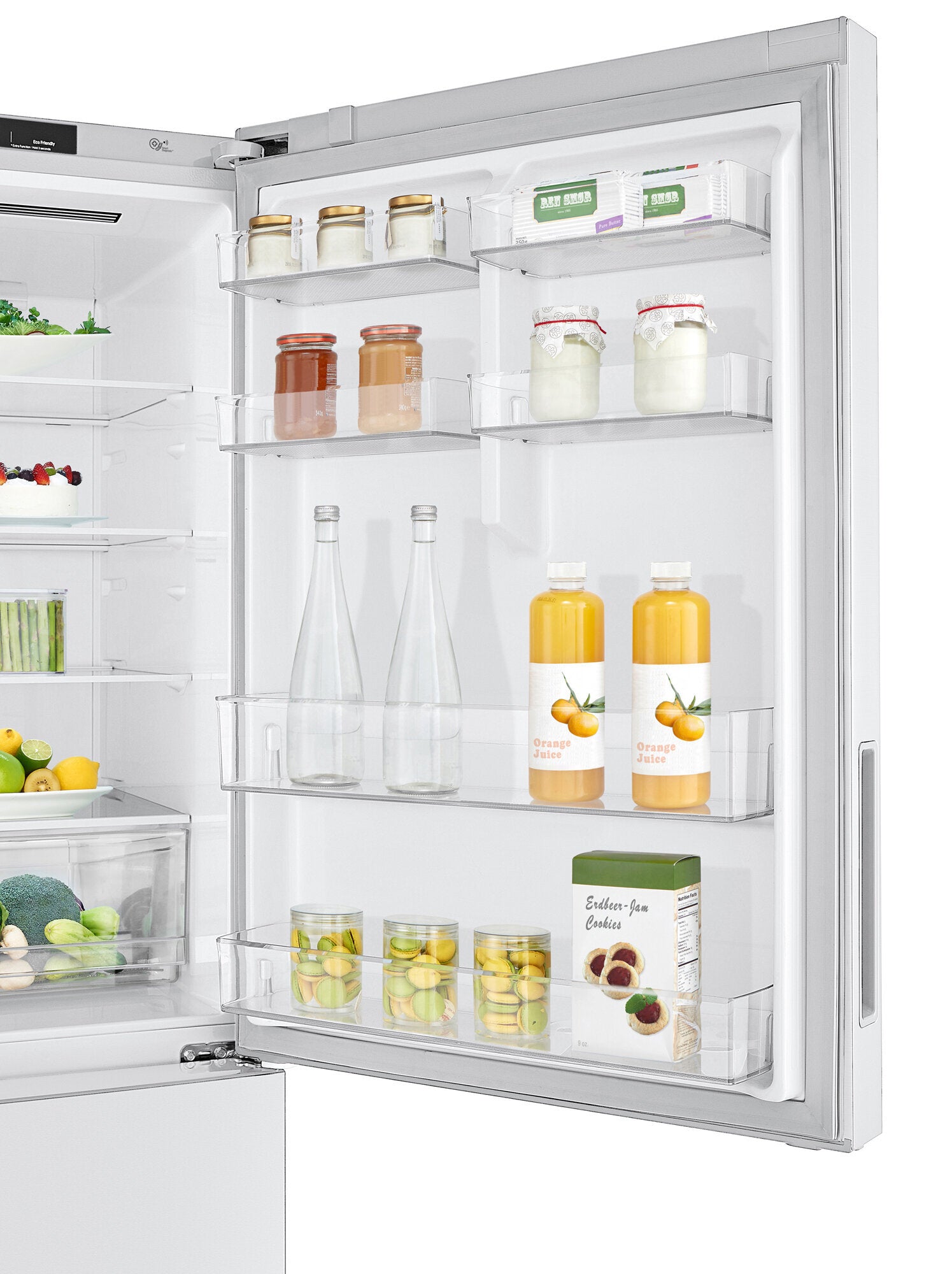 LG 455WL 420L Bottom Mount Refrigerator - Energy Efficient White French Door Fridge for Modern Kitchen | Perfect for Family Homes & Open-Plan Living Spaces
