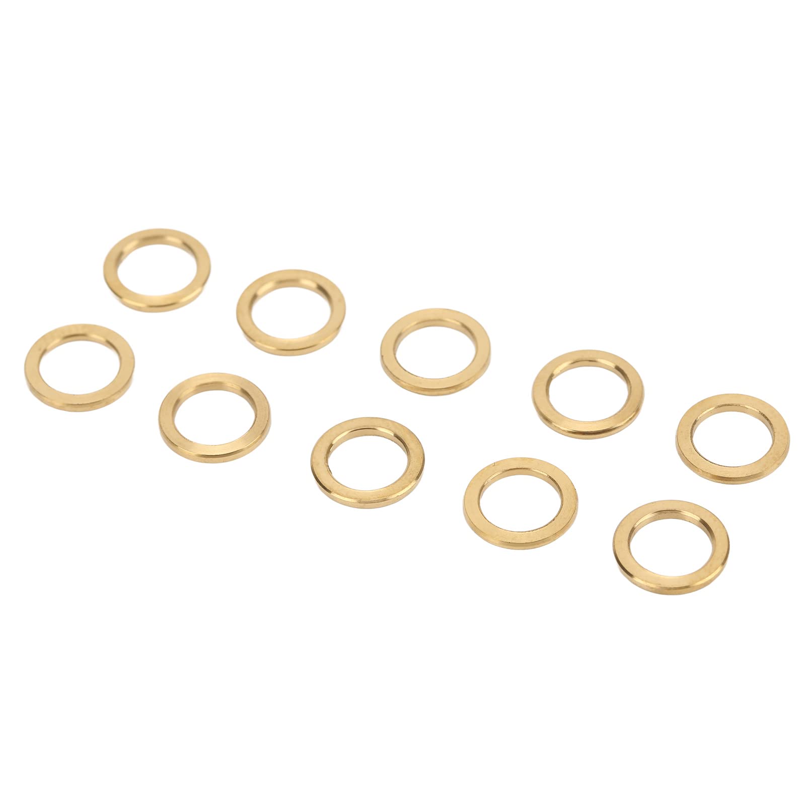 Durable M6 Bike Screw Washer - 6mm Gold PVD Coated Flat Washer with Polished Glossy Edge for Mountain Bikes & Cycling Accessories | Perfect for Bike Maintenance, Repair & Upgrades