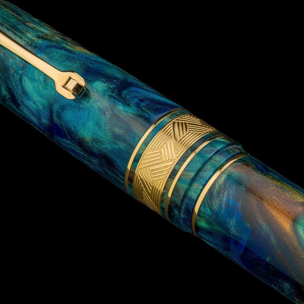 Leonardo × @micahfinds Revival Copper Patina 14K Gold Fountain Pen - Luxury Writing Instrument for Calligraphy, Journaling & Gift Giving