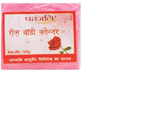 Patanjali Rose Kanti Body Cleanser 125gm - Pack of 3 | Natural Ayurvedic Face & Body Wash for Glowing Skin | Perfect for Daily Use, Spa & Relaxation