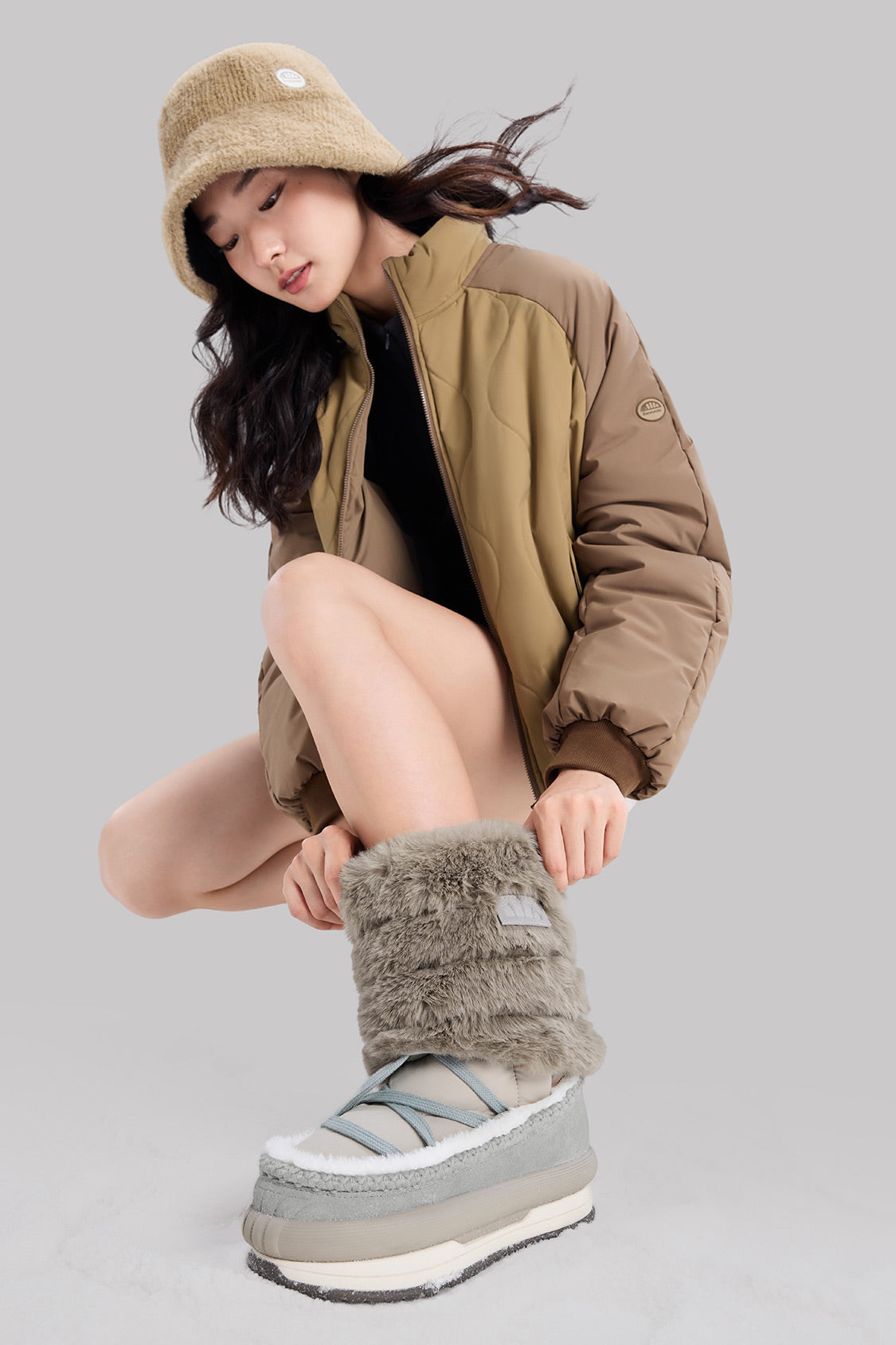 Cozy Women's Fleece Leg Warmers for Winter - Soft & Warm Knit Leggings for Yoga, Running, and Cold Weather Outfits