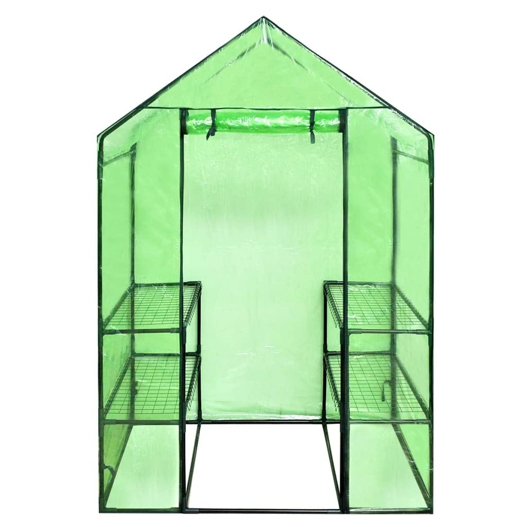 CHARMMA Walk-in Greenhouse with 4 Shelves - Durable Outdoor Plant Protection for Vegetables, Flowers & Herbs - Perfect for Backyard Gardening & All-Season Plant Growing