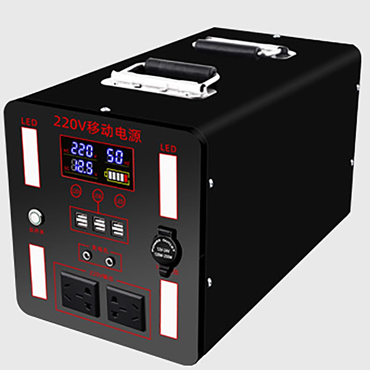 Coldwind 800W Portable Power Station with 500000mAh Large Capacity - Solar Generator for Camping, RV Trips, Outdoor Adventures & Emergency Backup Power Supply