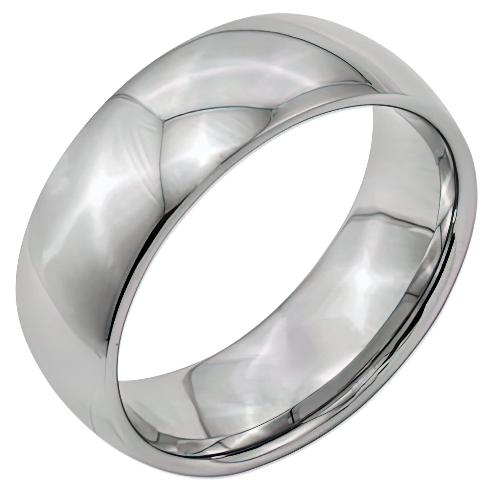 8mm Titanium Men's Wedding Ring Band - Size 10 - Durable & Hypoallergenic Jewelry for Grooms, Anniversaries & Everyday Wear