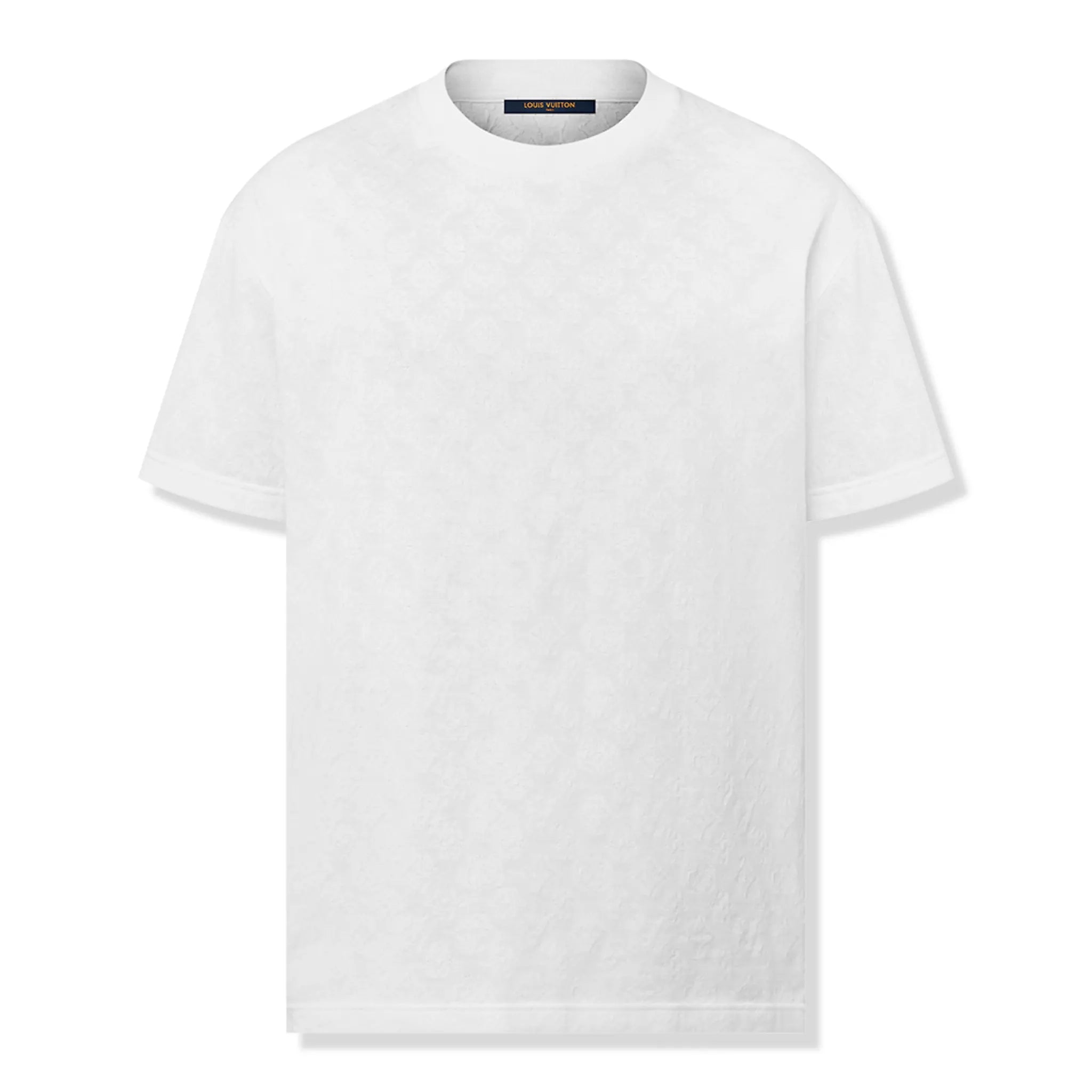 Louis Vuitton Monogram Fil Coupe Cotton White T-Shirt for Men - Luxury Casual Tee for Streetwear & Everyday Outfits