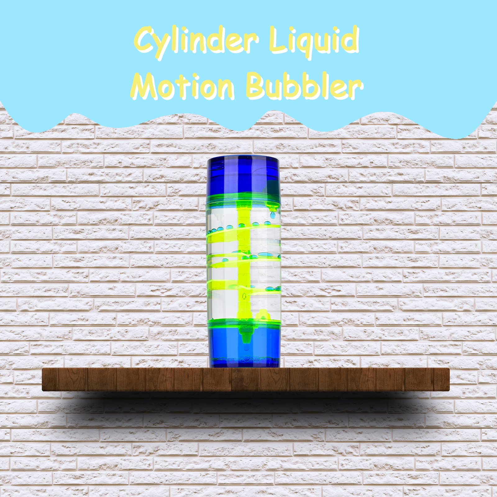 Liquid Motion Bubbler - 1 Pack Sensory Water Timer for Stress Relief & Focus | Calming Fidget Toy for Kids & Adults | Home Office Desk Decor | Perfect for Anxiety Relief, ADHD, Meditation & Classroom Sensory Play