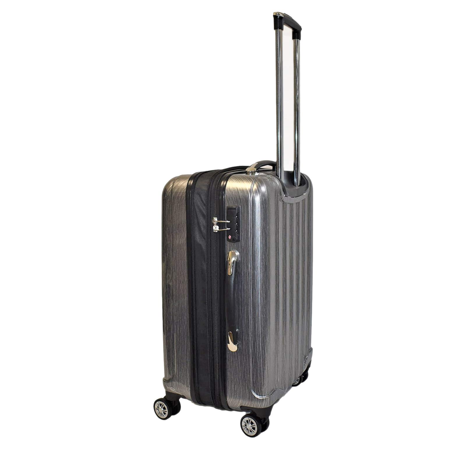 Premium Spinner Wheel Wine Luggage with TSA Lock & Expandable Storage - Silver | Perfect for Air Travel, Wine Tours & Gift Transport