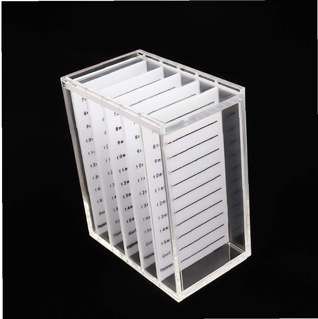 1PC Clear Acrylic 5-Layer Cosmetic Storage Case - Eyelash Extension Organizer Box for Makeup Tools, Glue Pallet & Lash Holders - Perfect for Salon, Home & Professional Use