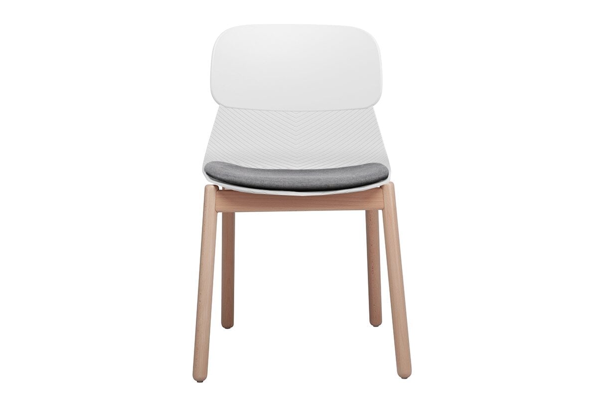 Durable Sammy Plastic Chair with Sturdy Wooden Legs - Perfect for Indoor, Outdoor, Patio, Garden, and Poolside Use