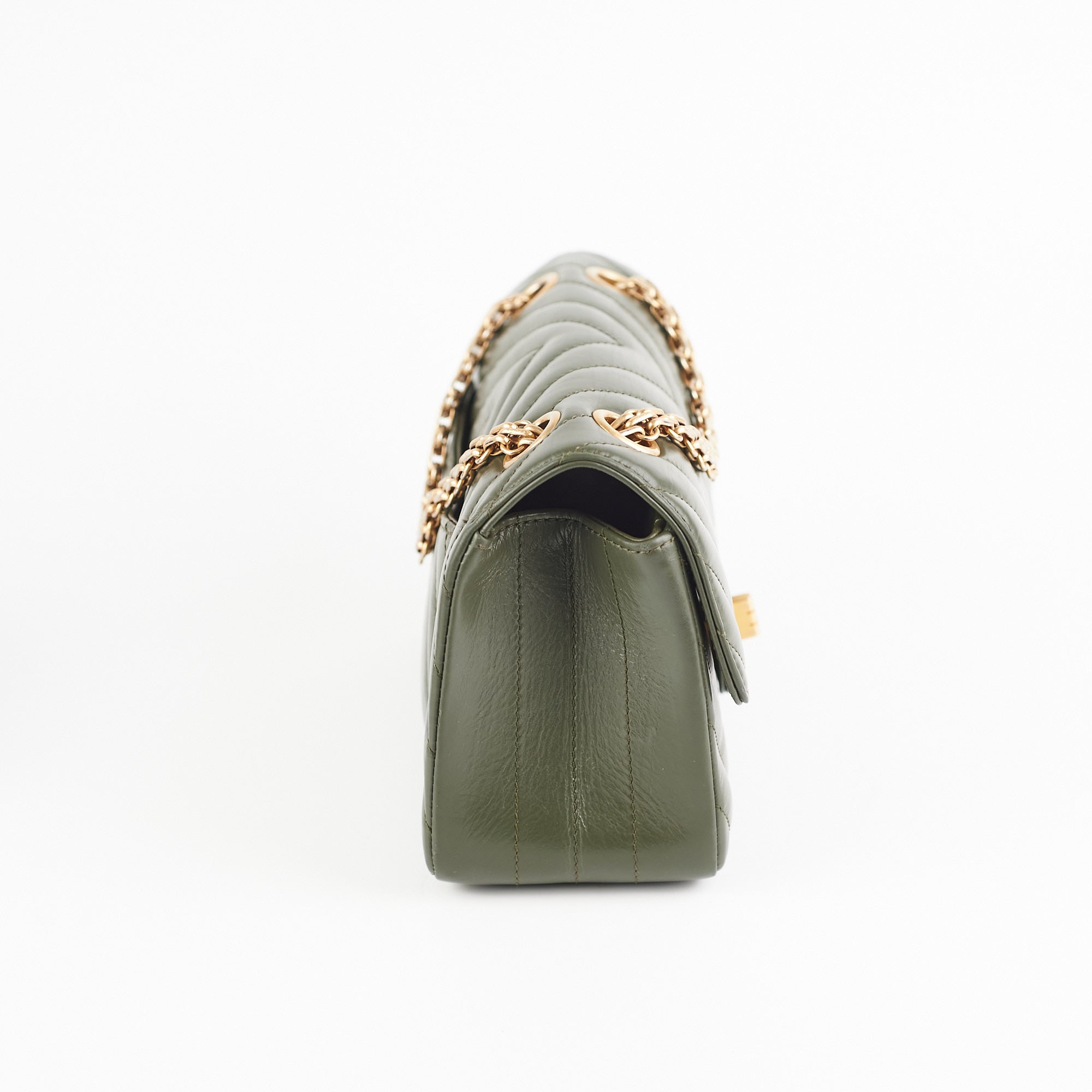 Authentic Chanel Mini 2.55 Chevron Reissue Bag in Khaki Green with Microchip - Luxury Crossbody Purse for Women, Perfect for Date Nights & Special Occasions