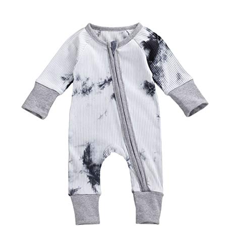 Tie Dye Zipper Front Black
